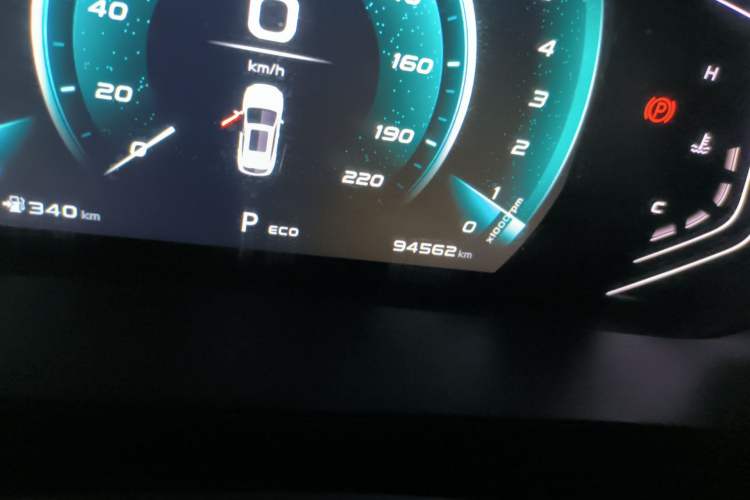 Used CHANGAN OSHAN X5 2021 1.5T DCT Flagship Edition Odometer Close Up