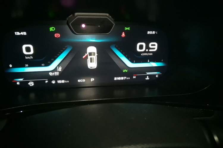 Used CHANGAN OSHAN X5 2021 1.5T DCT Flagship Edition Odometer Close Up