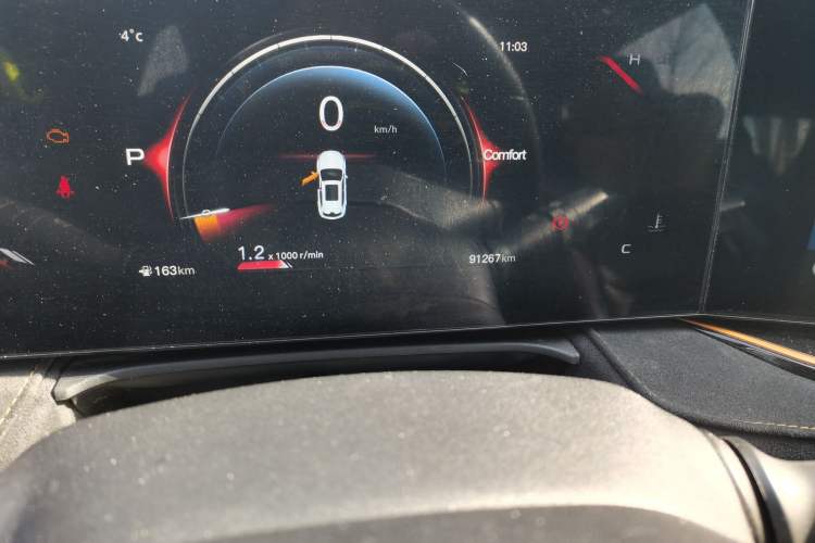 Used CHANGAN OSHAN X5 PLUS 2023 1.5T DCT Excellence Edition Odometer Close Up