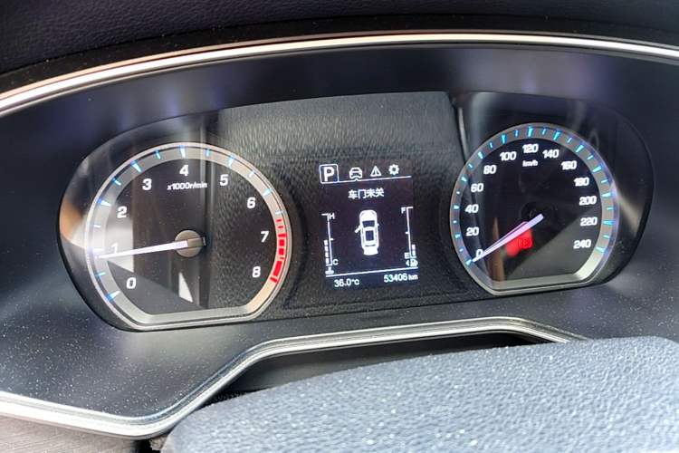 Used CHANGAN OSHAN X7 2020 1.5T Automatic Prestige Edition Odometer Close Up