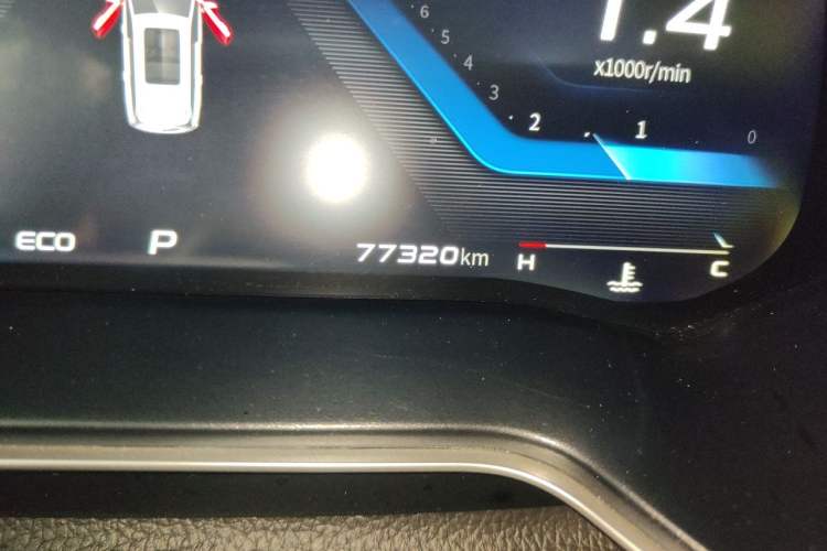 Used CHANGAN OSHAN X7 2020 1.5T Automatic Flagship Edition Odometer Close Up