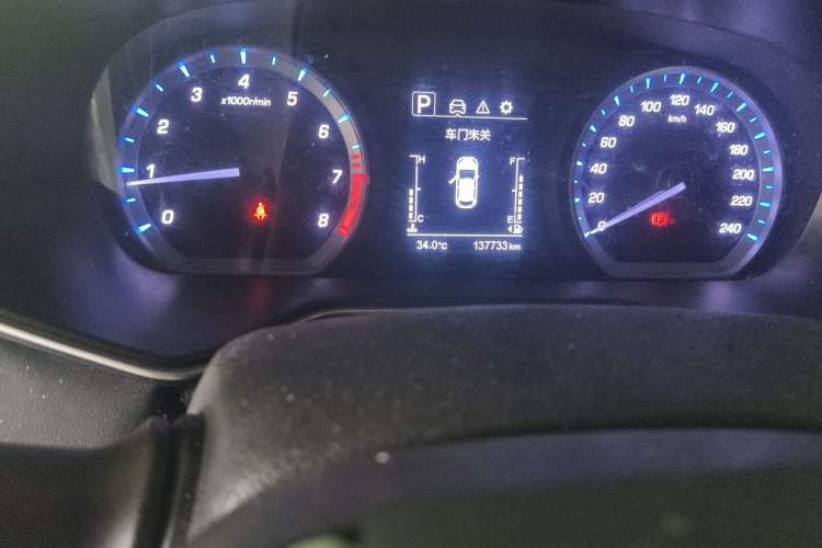 Used CHANGAN OSHAN X7 2020 1.5T Automatic Elite Edition Odometer Close Up