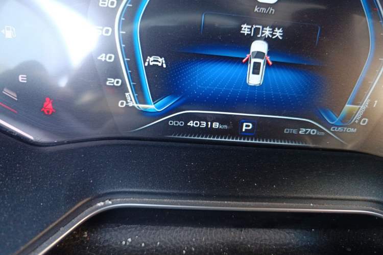 Used CHANGAN OSHAN X7 2021 1.5T Automatic Luxury Model Odometer Close Up
