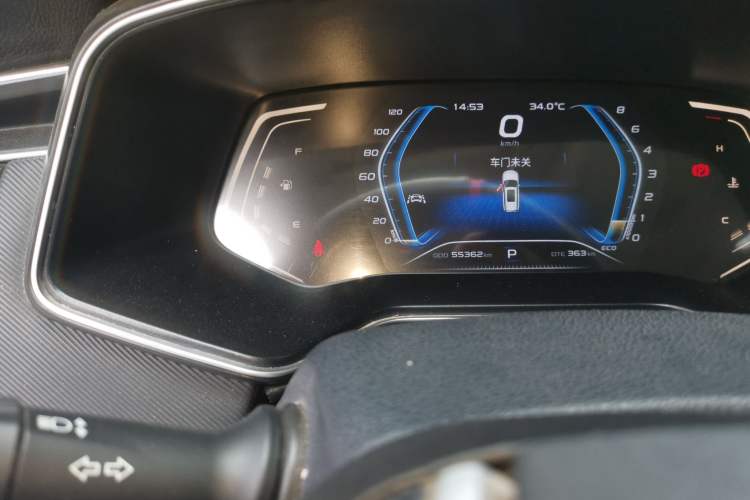 Used CHANGAN OSHAN X7 2021 1.5T Automatic Luxury Model Odometer Close Up