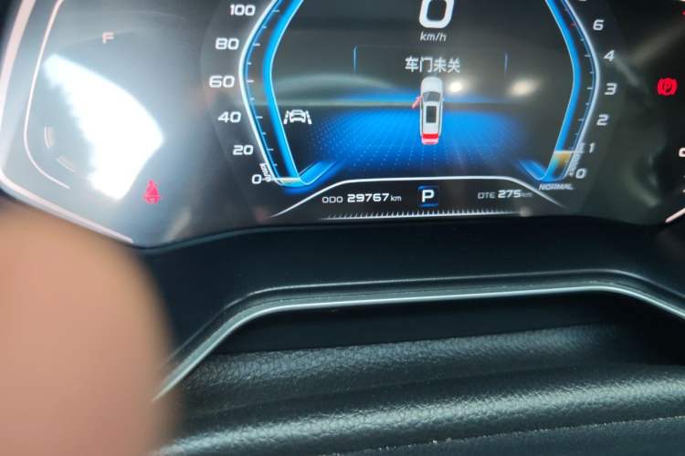 Used CHANGAN OSHAN X7 2021 1.5T Automatic Luxury Model Odometer Close Up