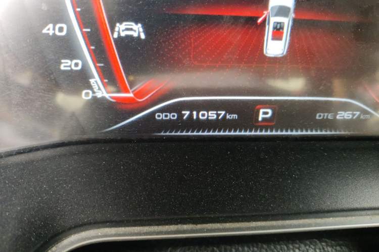 Used CHANGAN OSHAN X7 2021 1.5T Automatic Luxury Model Odometer Close Up