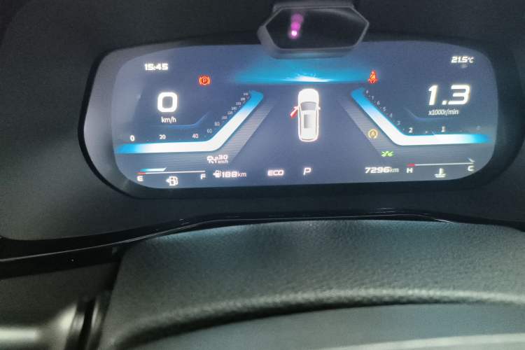 Used CHANGAN OSHAN X7 PLUS 2022 1.5T Blue Whale Edition Automatic Geeker Navigation Model Odometer Close Up