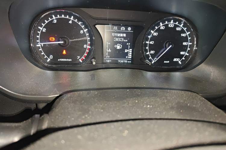Used CHANGAN OSHAN X70A 2018 1.5L Manual Luxury Model Odometer Close Up