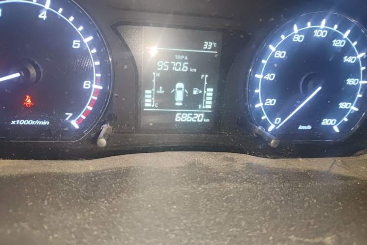 Used CHANGAN OSHAN X70A 2019 1.5L Manual Basic Version China VI Standard Odometer Close Up