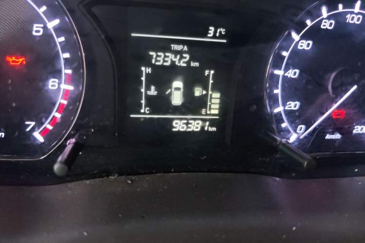 Used CHANGAN OSHAN X70A 2020 1.5L Manual Base Version Odometer Close Up