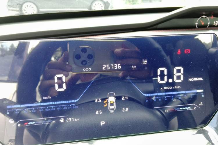 Used CHANGAN OSHAN Z6 2022 Blue Whale 1.5T DCT Luxury Model Odometer Close Up