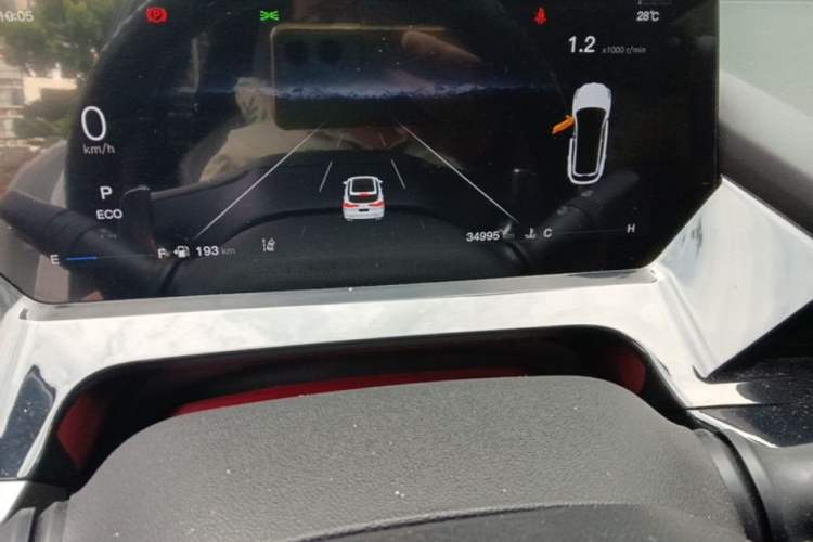 Used CHANGAN OSHAN Z6 2022 Blue Whale 1.5T DCT Smart Edition Odometer Close Up