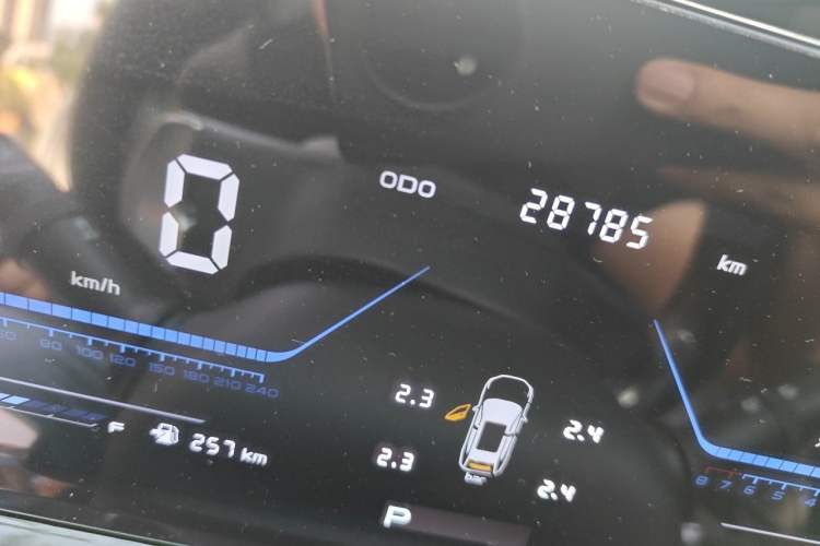 Used CHANGAN OSHAN Z6 2023 Blue Whale 1.5T DCT Luxury Model Odometer Close Up