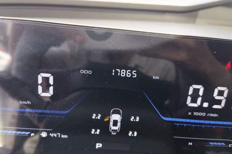 Used CHANGAN OSHAN Z6 2023 Blue Whale 1.5T DCT Smart Luxury Model Odometer Close Up