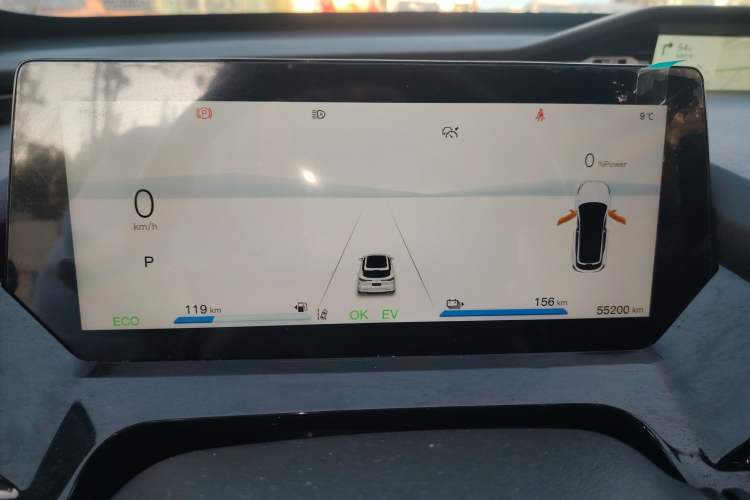 Used CHANGAN OSHAN Z6 New Energy 2022 Blue Whale iDD 150KM Flagship PLUS Smart Parking Edition Instrument Cluster