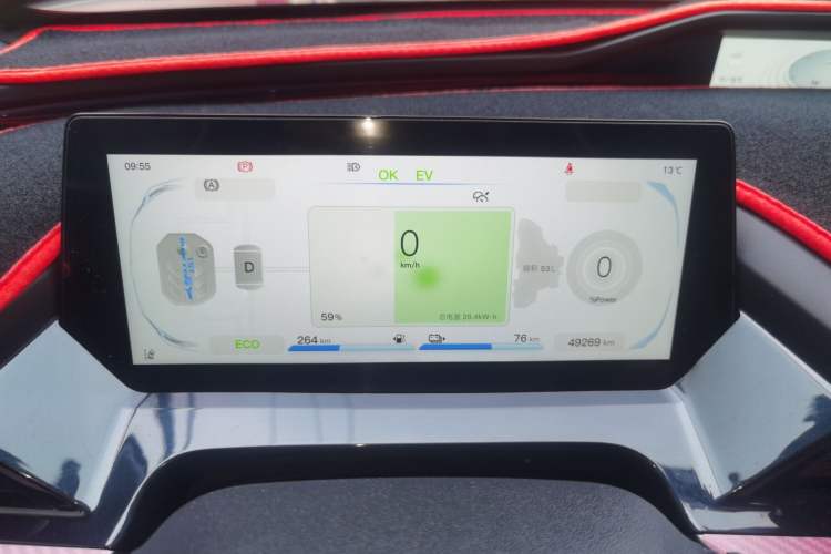 Used CHANGAN OSHAN Z6 New Energy 2022 Blue Whale iDD 150KM Flagship PLUS Smart Parking Edition Instrument Cluster