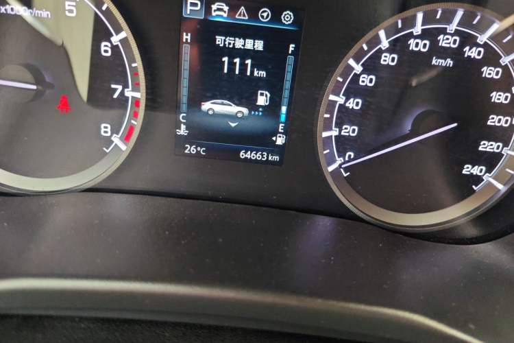 Used CHANGAN Ruicheng CC 2021 Blue Whale Edition 1.5T DCT Luxury Model Odometer Close Up