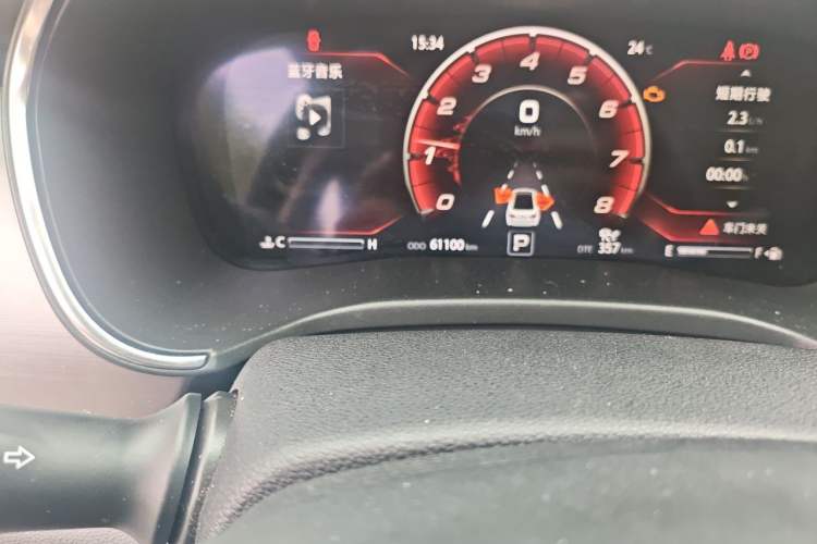 Used CHANGAN Ruicheng CC 2021 Blue Whale Edition 1.5T DCT Prestige Model Odometer Close Up