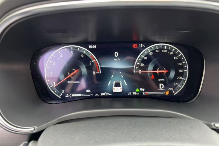 Used CHANGAN Ruicheng CC 2021 Blue Whale Edition 1.5T DCT Flagship Model Odometer Close Up