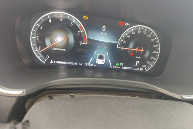Used CHANGAN Ruicheng CC 2021 Blue Whale Edition 1.5T DCT Prestige Model Odometer Close Up