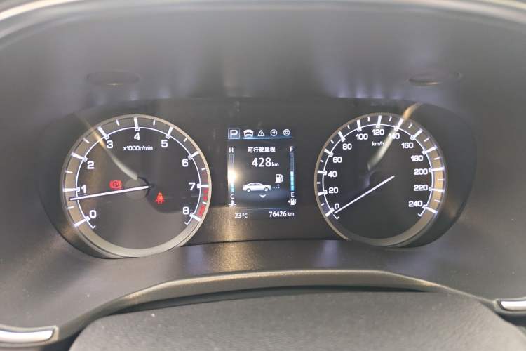 Used CHANGAN Ruicheng CC 2021 Blue Whale Edition 1.5T DCT Elite Model Odometer Close Up