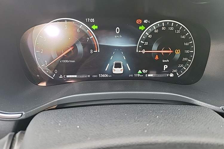 Used CHANGAN Ruicheng CC 2021 Blue Whale Edition 1.5T DCT Prestige Model Odometer Close Up