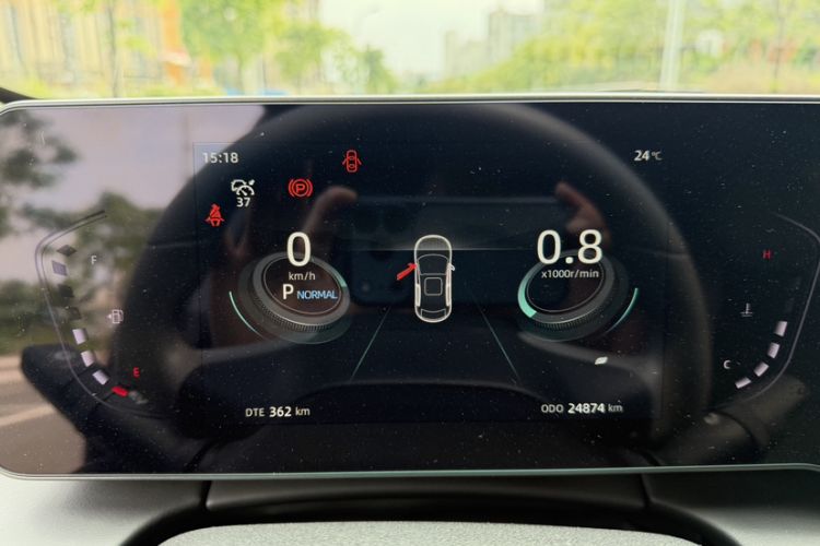 Used CHANGAN Ruicheng PLUS 2023 1.5T DCT Navigation Edition Odometer Close Up