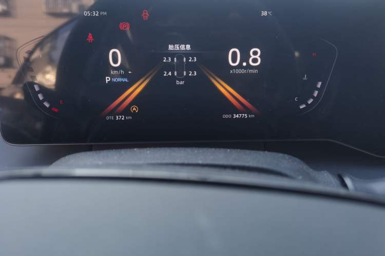 Used CHANGAN Ruicheng PLUS 2023 1.5T DCT Prestige Edition Odometer Close Up