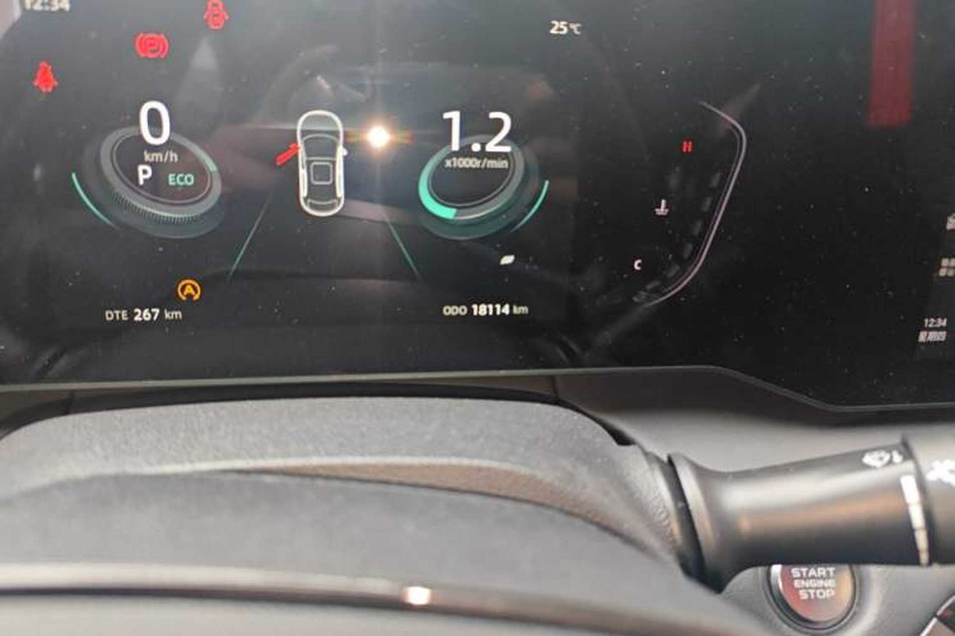 Used CHANGAN Ruicheng PLUS 2023 1.5T DCT Prestige Edition Odometer Close Up