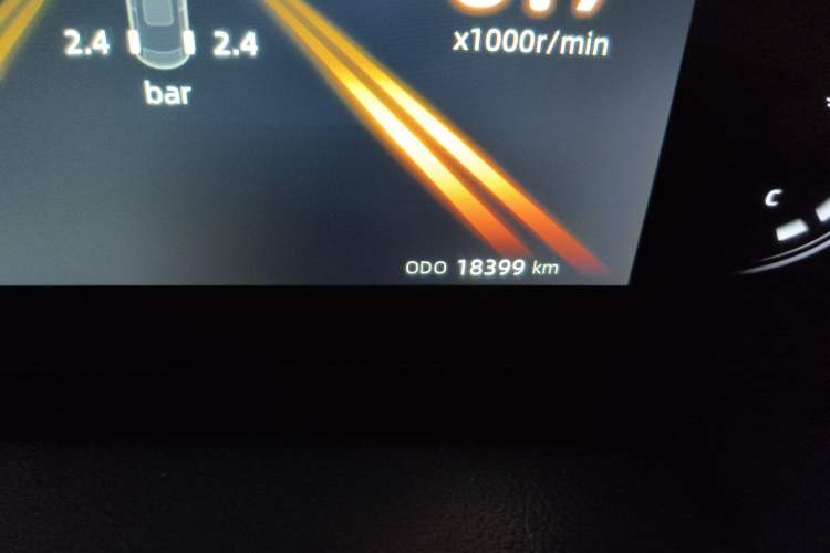 Used CHANGAN Ruicheng PLUS 2023 1.5T DCT Navigation Edition Odometer Close Up