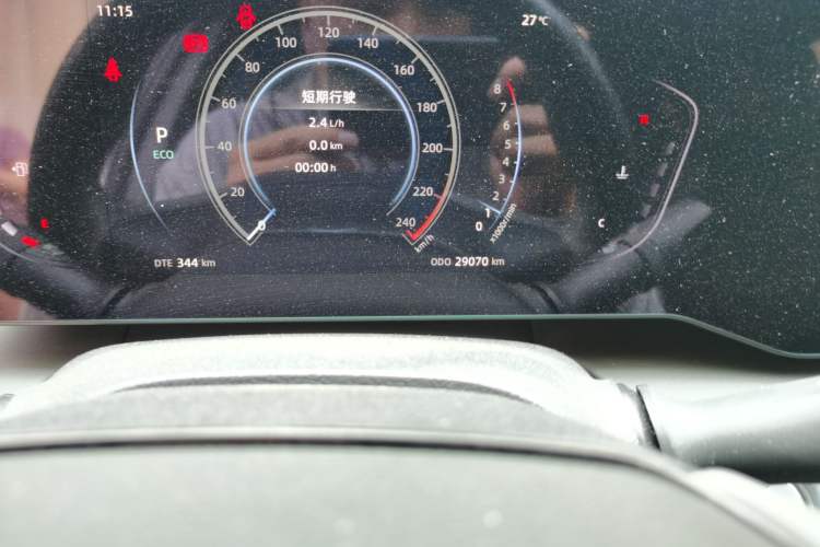 Used CHANGAN Ruicheng PLUS 2023 1.5T DCT Prestige Edition Odometer Close Up