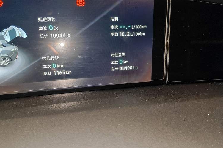 Used CHANGAN UNI-K 2021 2.0T All-Wheel Drive Prestige Version Odometer Close Up