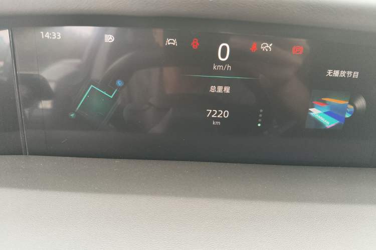 Used CHANGAN UNI-K 2021 2.0T Prestige Edition Odometer Close Up