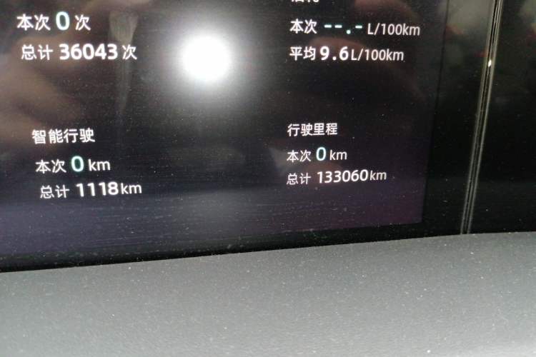Used CHANGAN UNI-K 2021 2.0T Prestige Edition Odometer Close Up