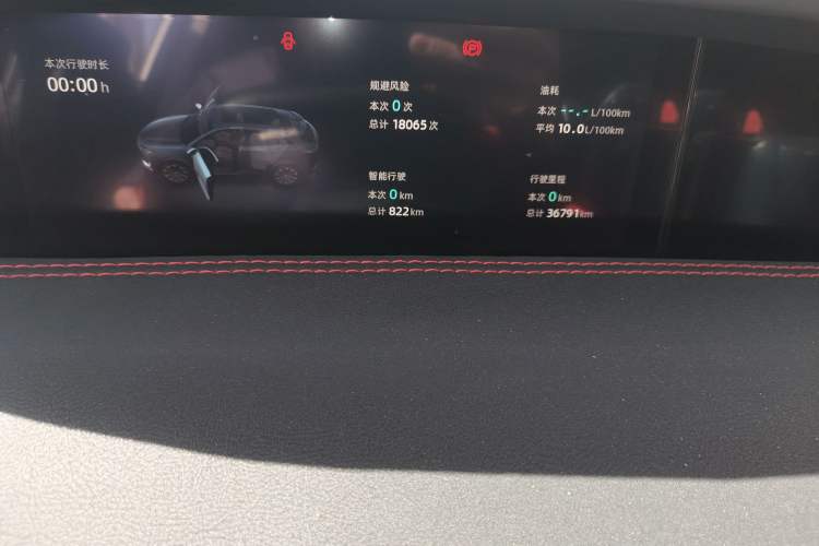 Used CHANGAN UNI-K 2021 2.0T All-Wheel Drive Prestige Version Odometer Close Up