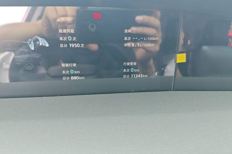 Used CHANGAN UNI-K 2024 2.0T Two-Wheel Drive YueShang Trim Odometer Close Up