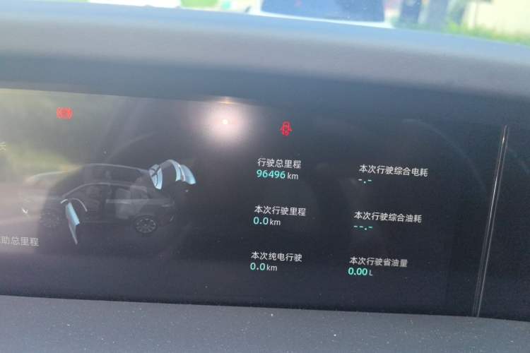 Used CHANGAN UNI-K iDD 2022 Blue Whale iDD 130km 1.5T Prestige Model Odometer Close Up