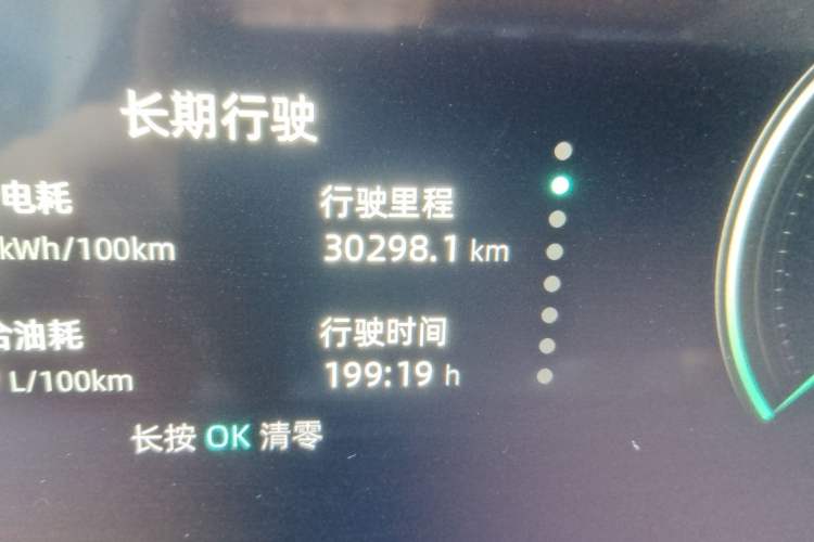Used CHANGAN UNI-K iDD 2022 Blue Whale iDD 130km 1.5T Excellence Model Odometer Close Up