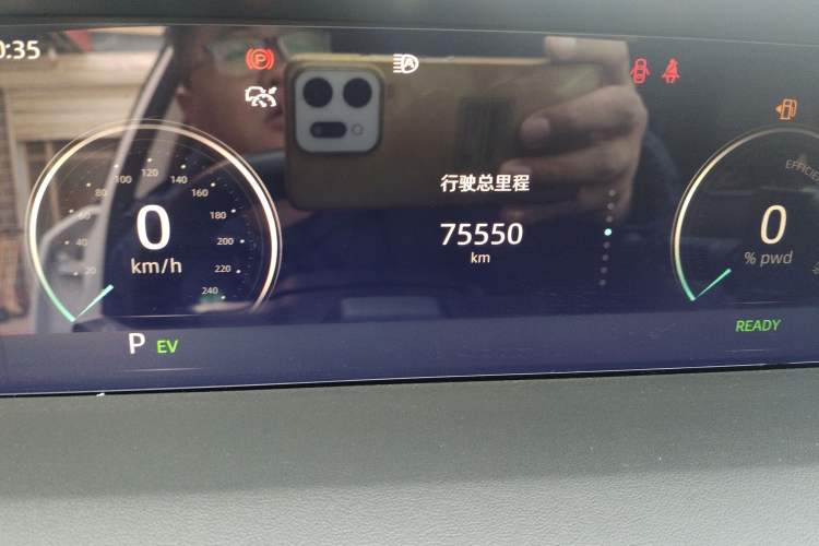 Used CHANGAN UNI-K iDD 2022 Blue Whale iDD 130km 1.5T Prestige Model Odometer Close Up