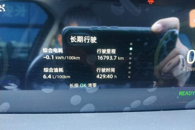 Used CHANGAN UNI-K iDD 2023 Smart Electric iDD 1.5T 135km Smart Leading Model Odometer Close Up