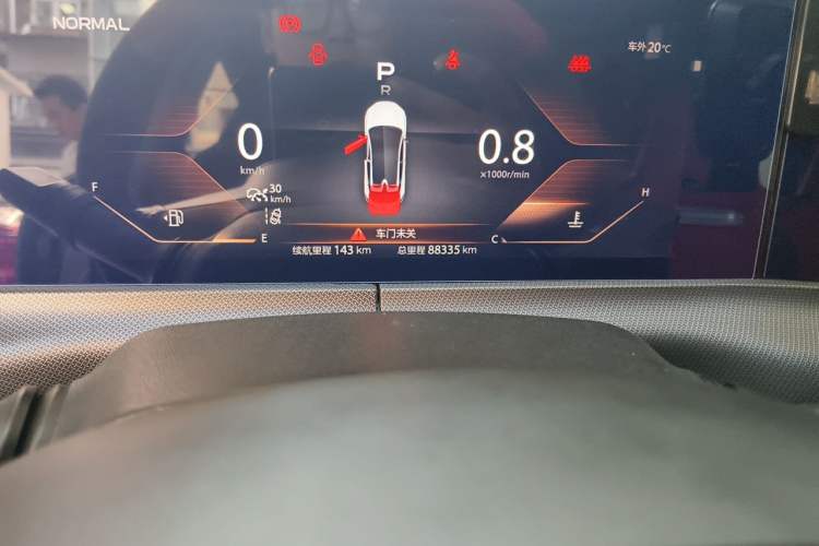 Used CHANGAN UNI-T 2020 1.5T Flagship Version Odometer Close Up