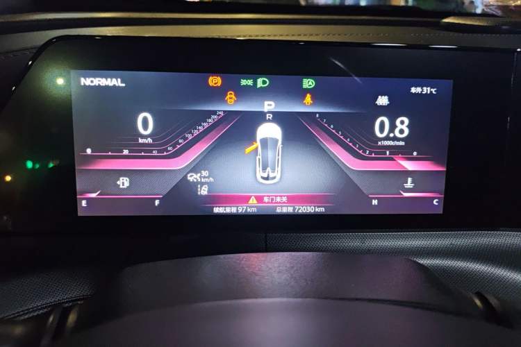 Used CHANGAN UNI-T 2020 1.5T Flagship Version Odometer Close Up