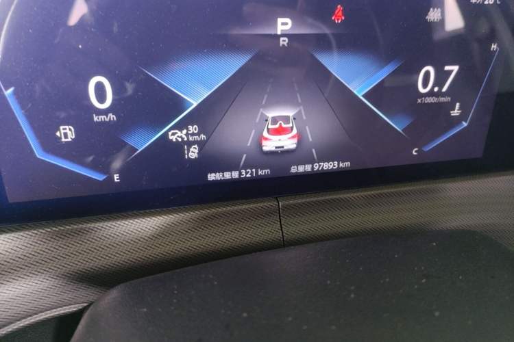 Used CHANGAN UNI-T 2020 1.5T Flagship Version Odometer Close Up