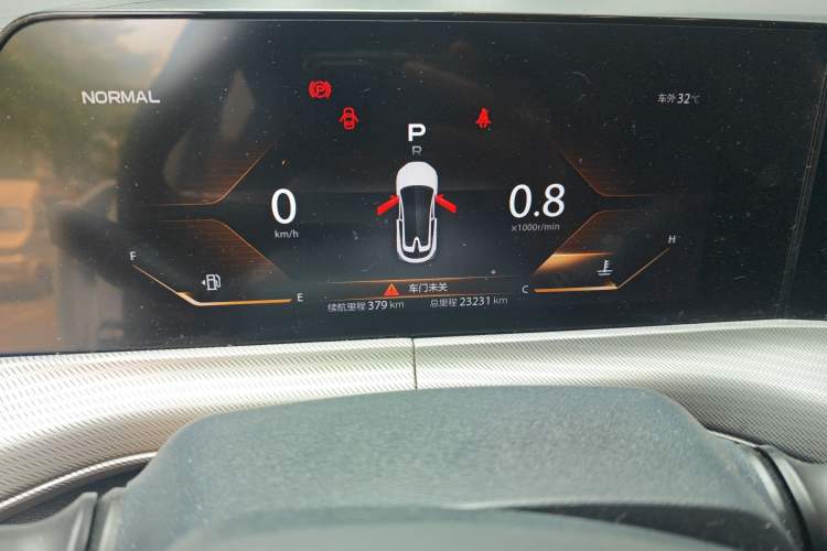 Used CHANGAN UNI-T 2020 1.5T Luxury Model Odometer Close Up