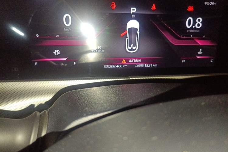 Used CHANGAN UNI-T 2020 1.5T Flagship Version Odometer Close Up