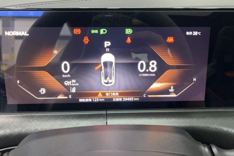 Used CHANGAN UNI-T 2021 1.5T Sport Edition Flagship Version Odometer Close Up