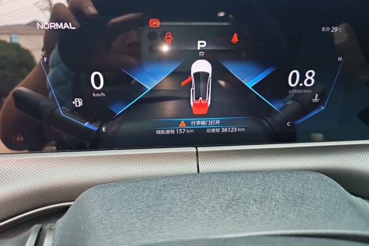 Used CHANGAN UNI-T 2021 1.5T Excellence Model Odometer Close Up
