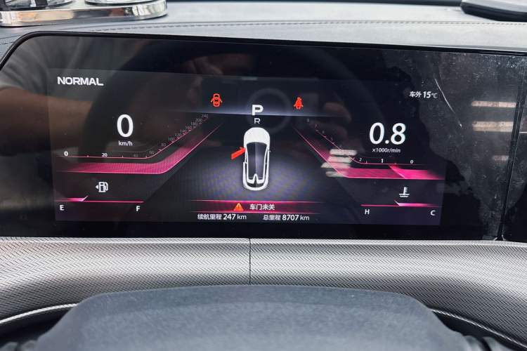 Used CHANGAN UNI-T 2021 1.5T Excellence Model Odometer Close Up