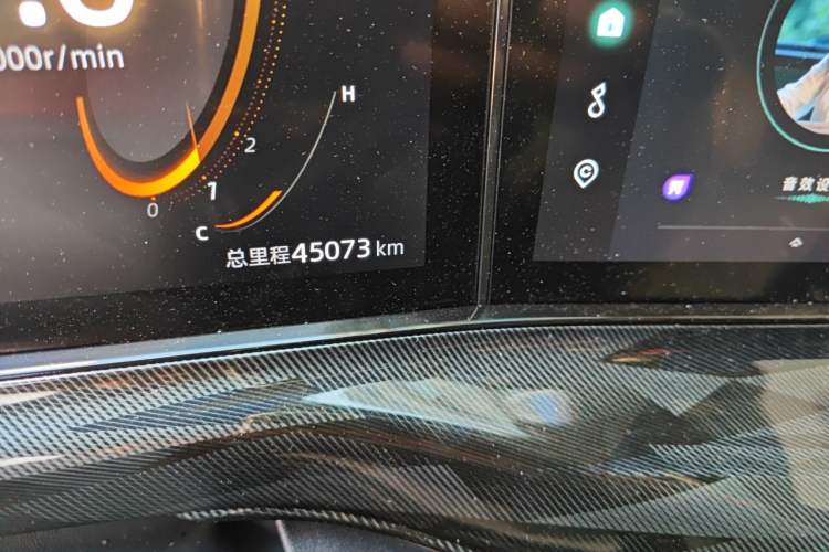 Used CHANGAN UNI-T 2022 1.5T Flagship Edition Odometer Close Up
