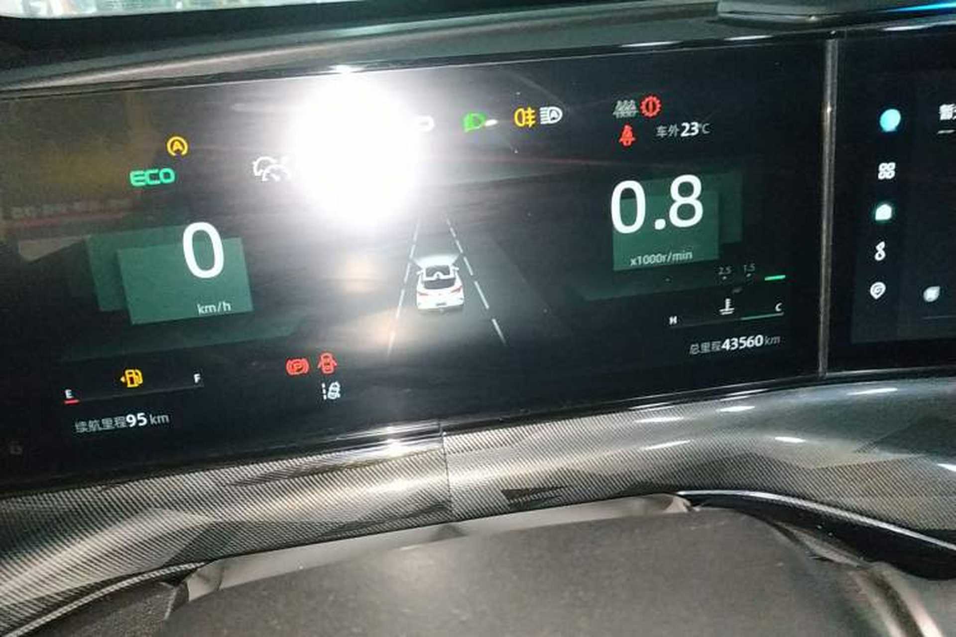 Used CHANGAN UNI-T 2022 2.0T Sport Edition Flagship Version Instrument Cluster